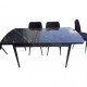 Набор стол и 4 стула ( цвет черный )